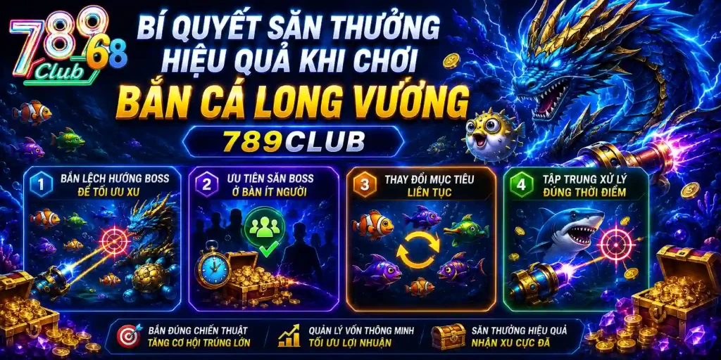 Bắn Cá Long Vương 789Club | RTP 98,6% - Săn Boss Cực Đã Bí kíp chinh phục bắn cá Long Vương 789Club