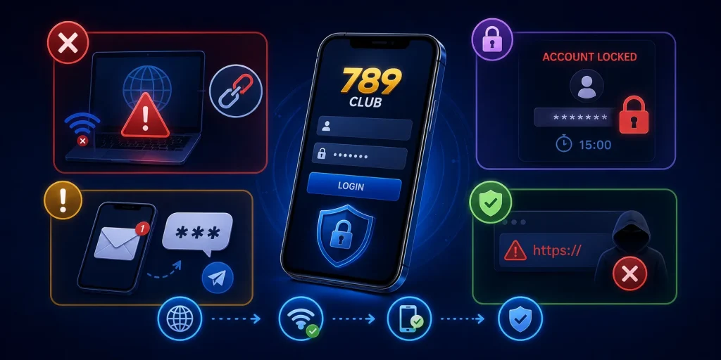 Đăng Nhập 789CLUB - Hướng Dẫn Thực Hiện Nhanh Và An Toàn Các lỗi đăng nhập 789CLUB thường gặp